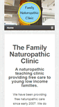 Mobile Screenshot of familynaturopathicclinic.org